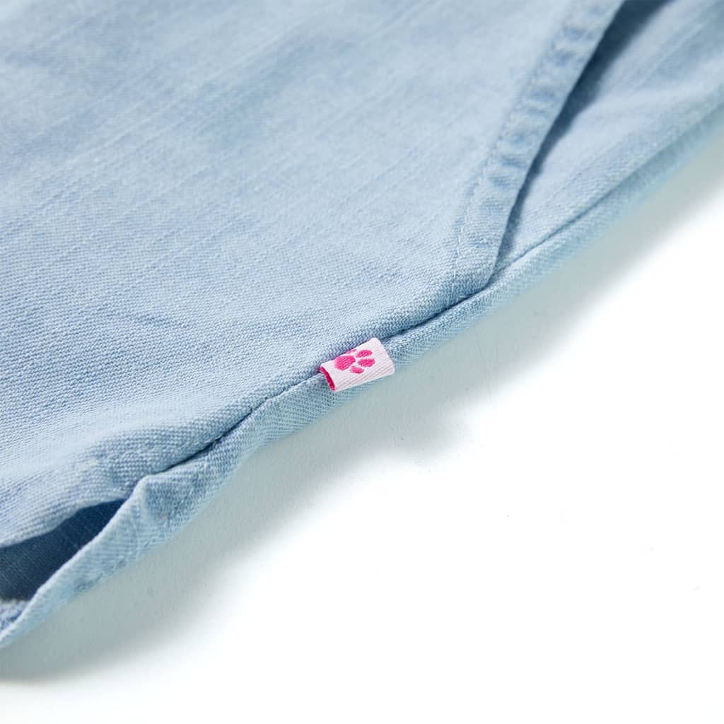 Children's shorts, light denim blue, 128