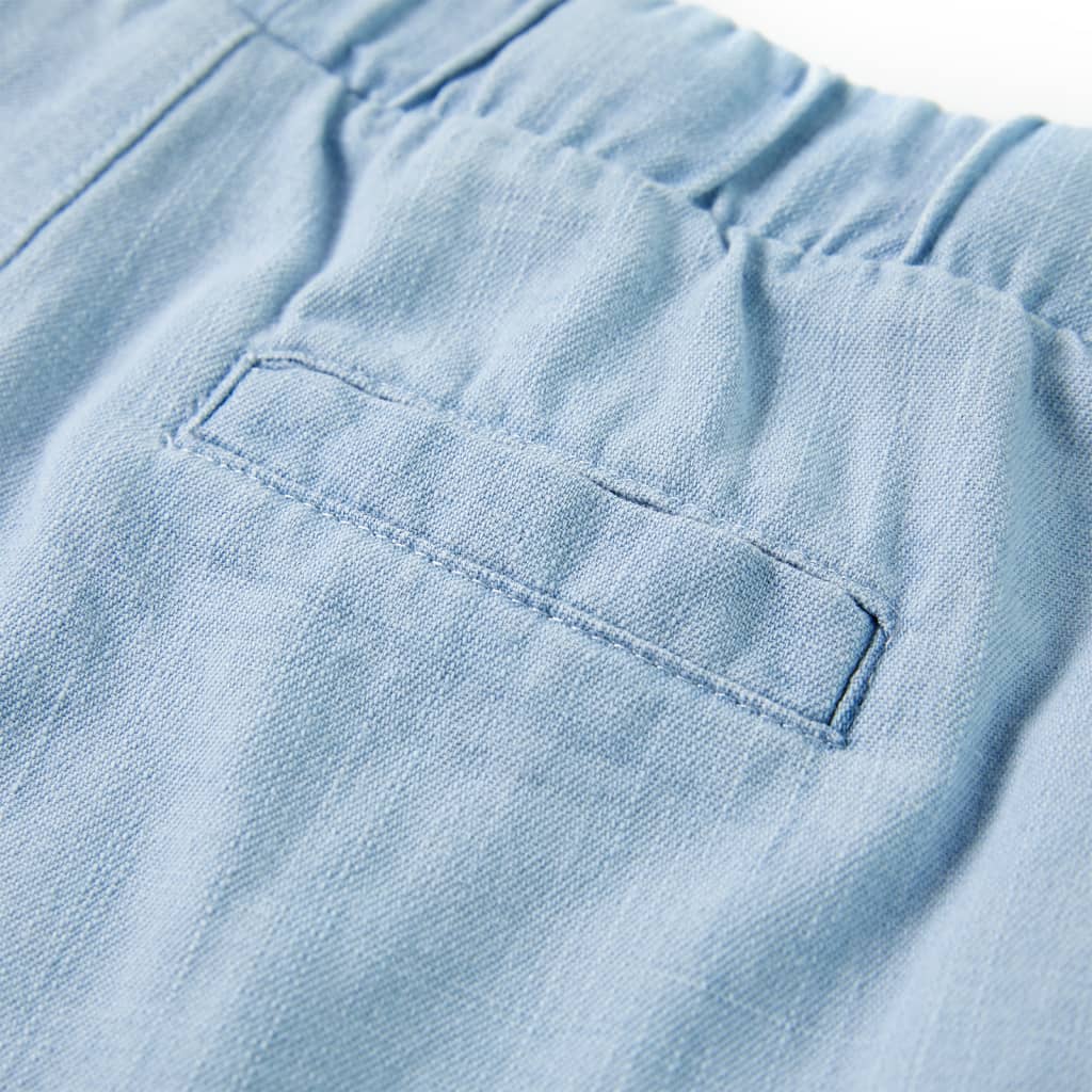 Children's shorts, light denim blue, 128