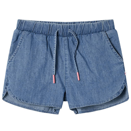 Children's shorts, denim blue, 128