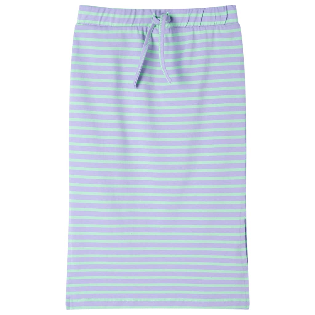 Children's straight striped skirt, bright mint green, 104