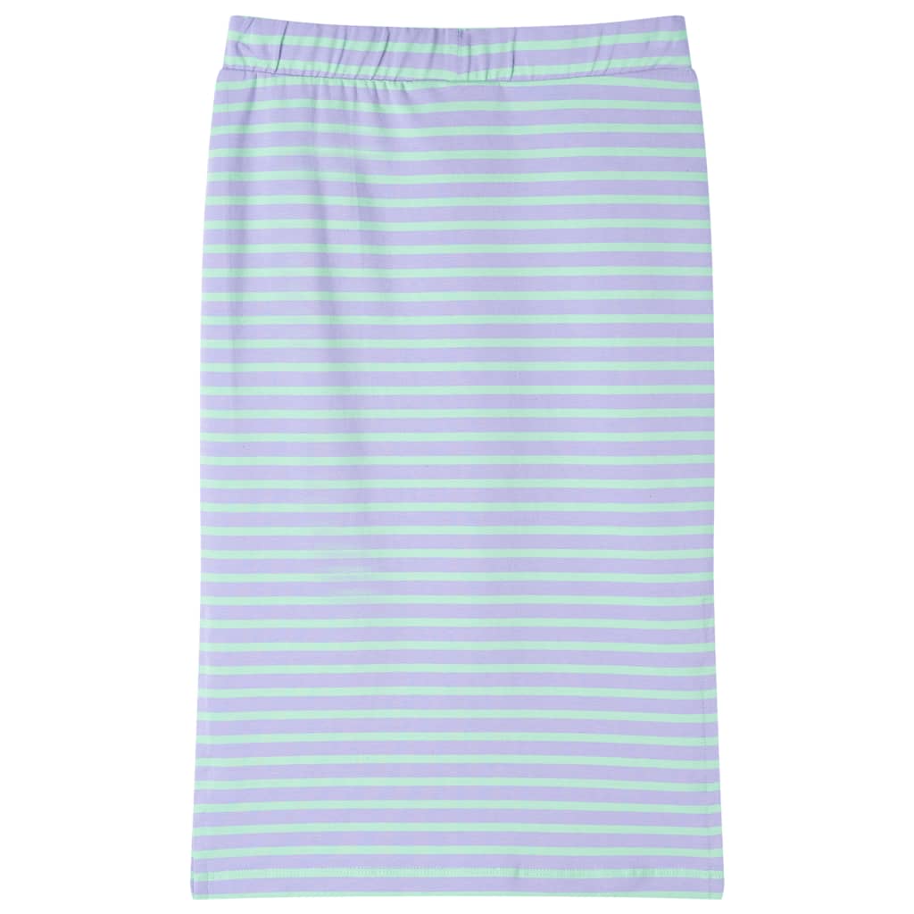 Children's straight striped skirt, bright mint green, 104