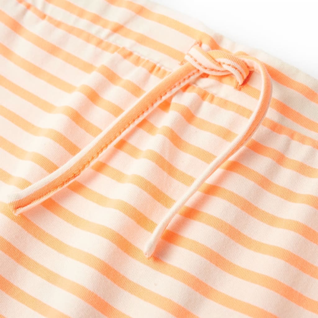 Children's straight skirt with stripes fluorescent orange 116