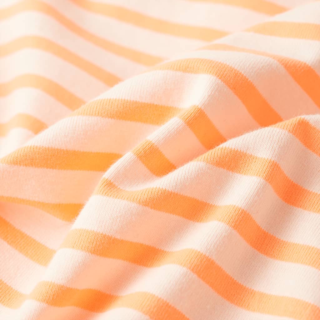 Children's straight skirt with stripes fluorescent orange 116