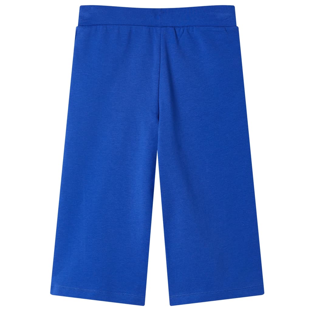 Children's trousers, wide legs, cobalt blue, 92