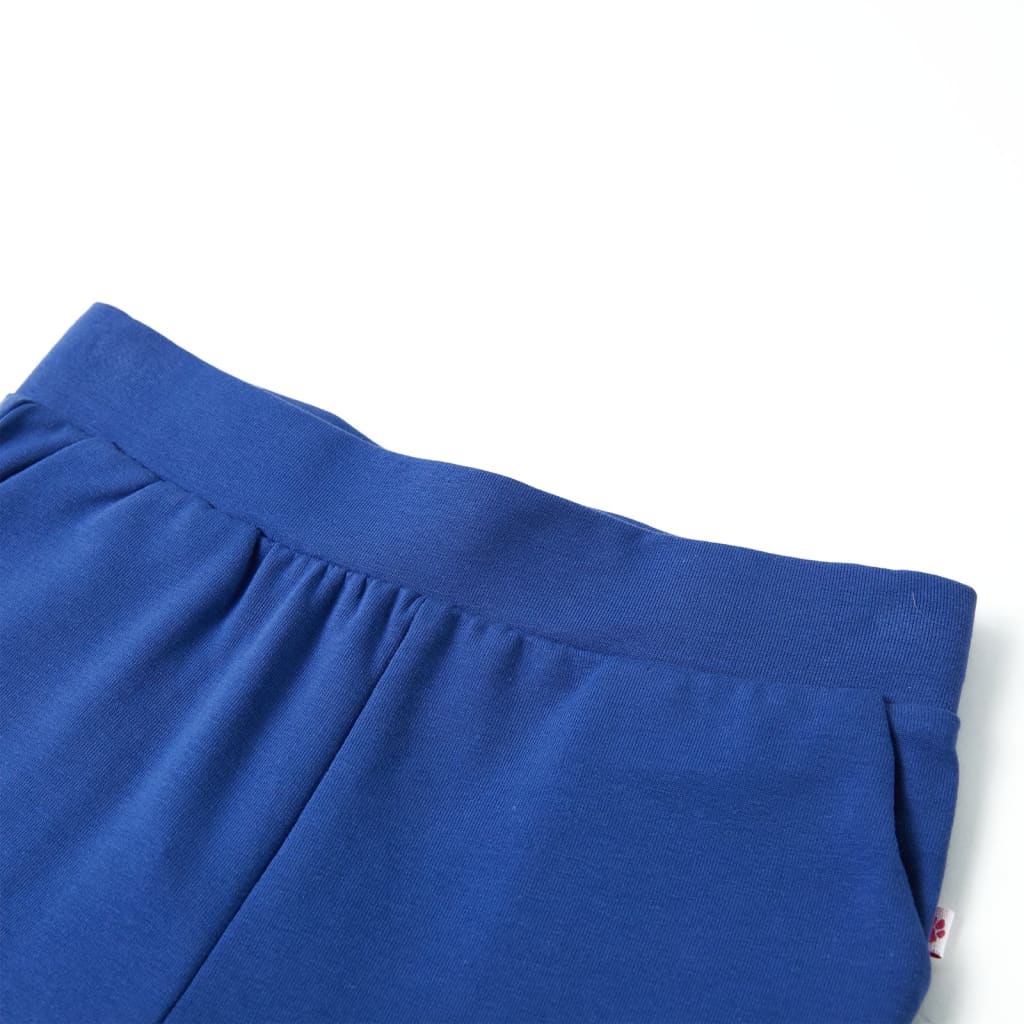 Children's trousers, wide legs, cobalt blue, 92