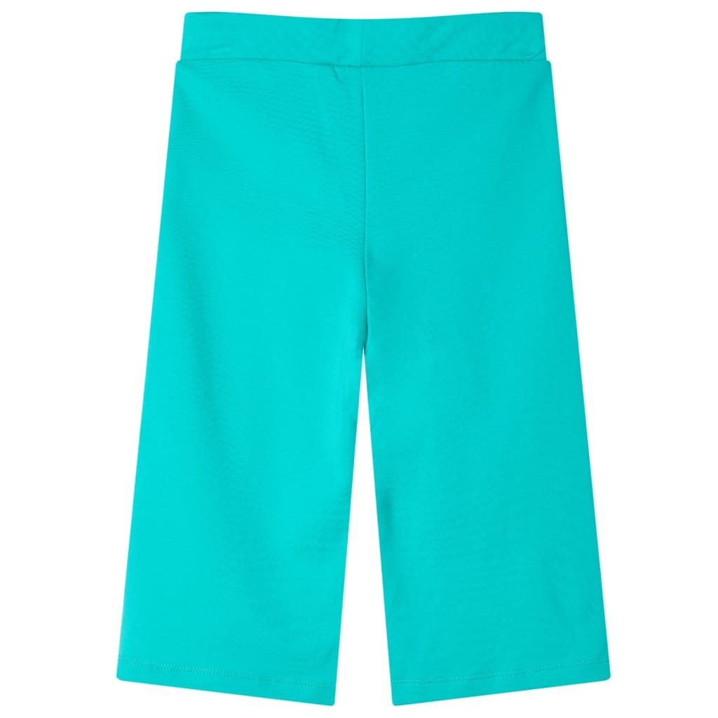 Children's trousers, wide legs, mint green, 92