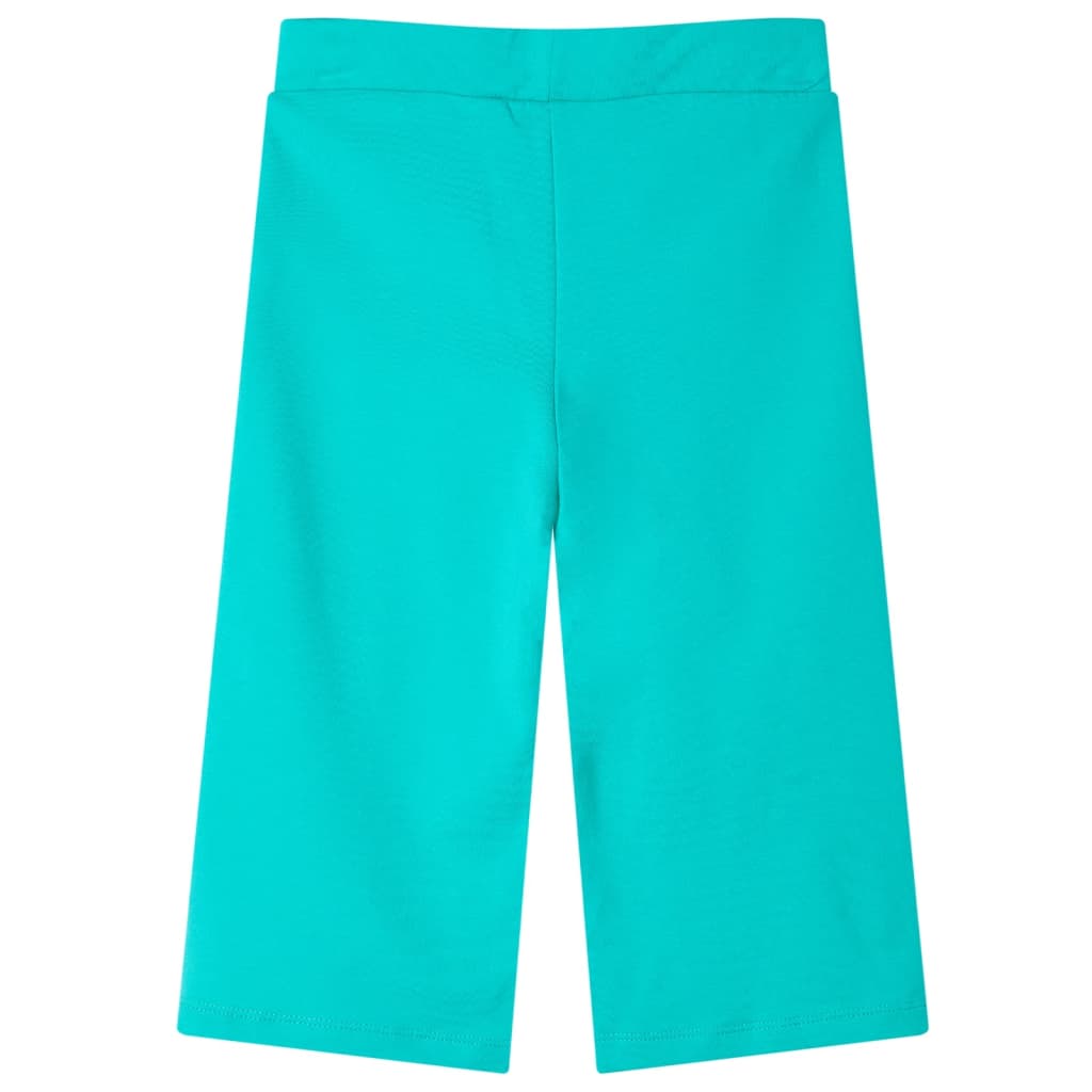 Children's trousers, wide legs, mint green, 104