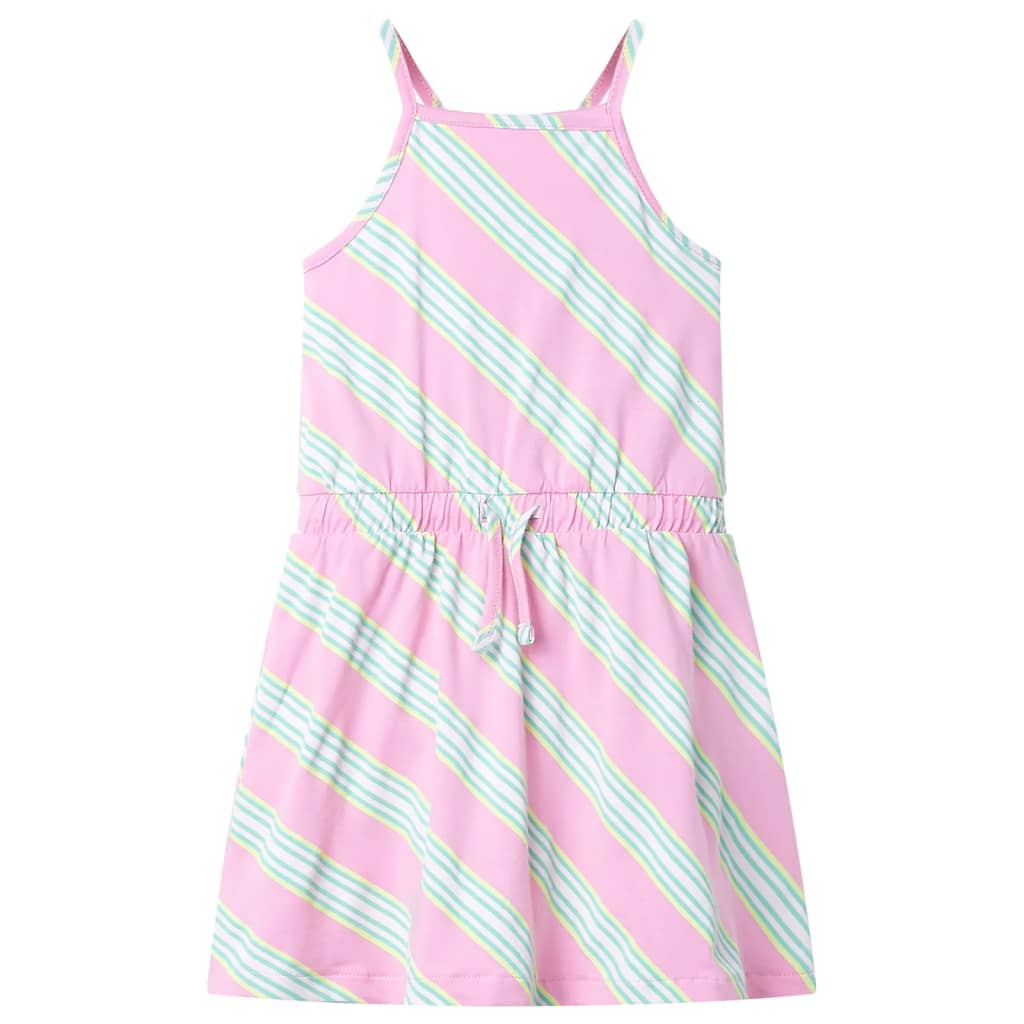 Sleeveless children's dress, with drawstring, pink, 92