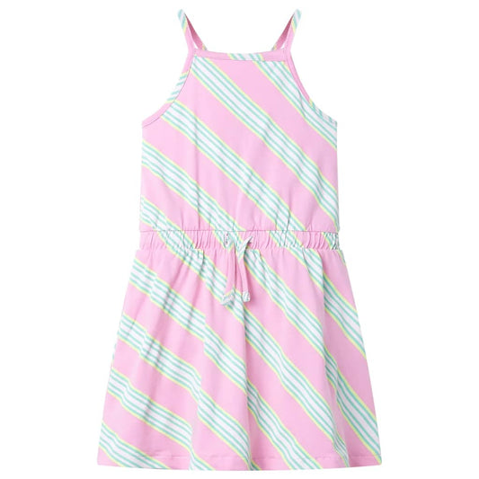 Sleeveless children's dress, with drawstring, pink, 92