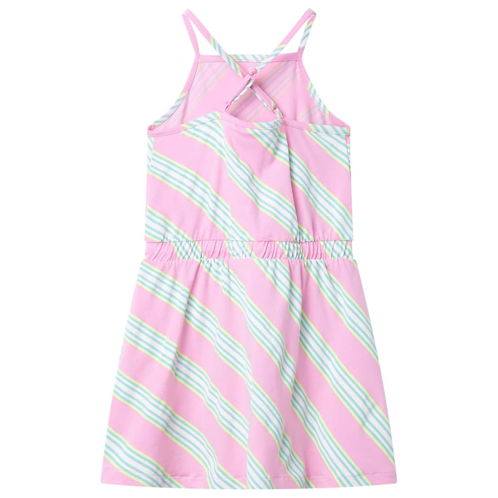 Sleeveless children's dress, with drawstring, pink, 92