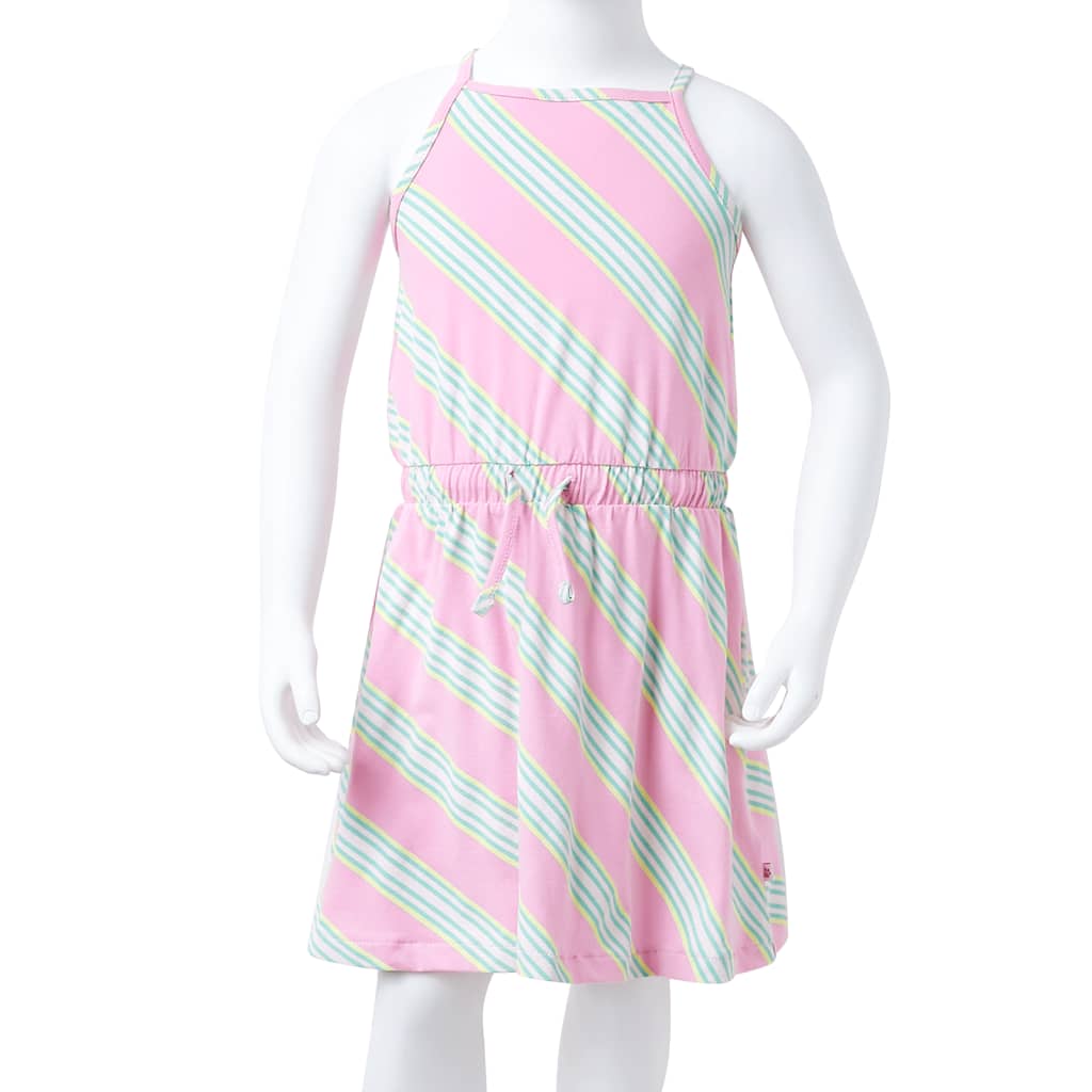 Sleeveless children's dress, with drawstring, pink, 92