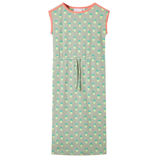 Children's dress, mint green, 92