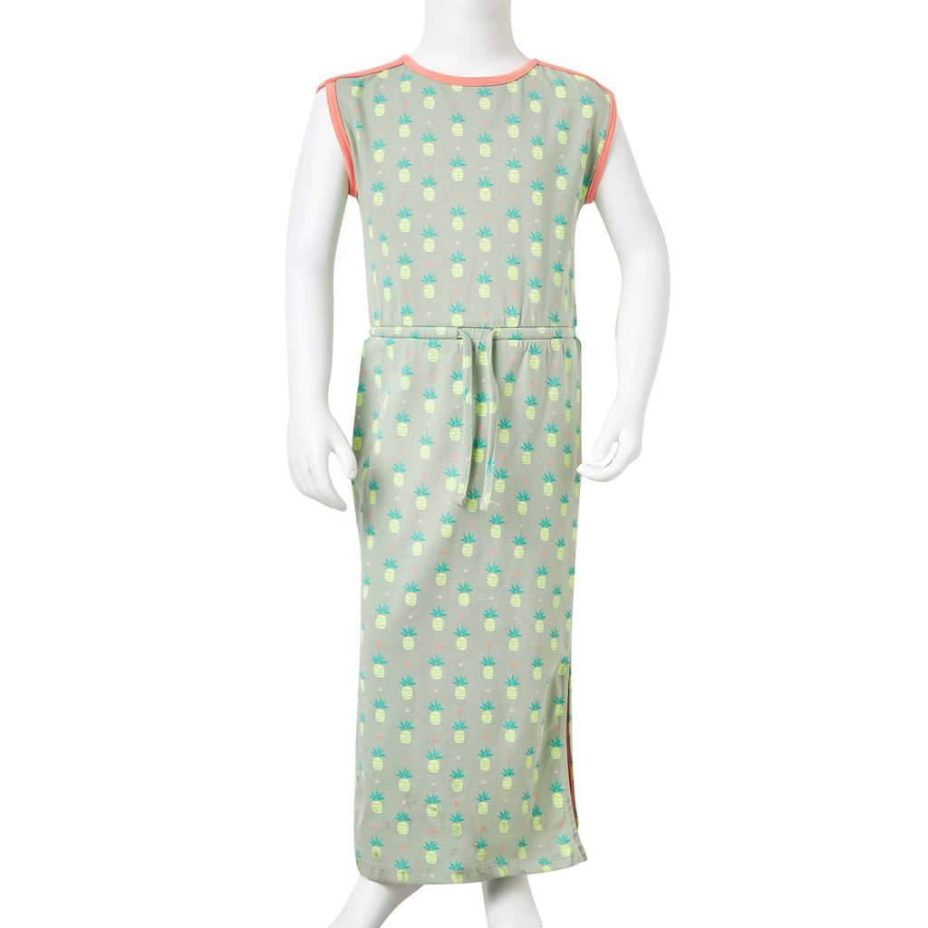 Children's dress, mint green, 92