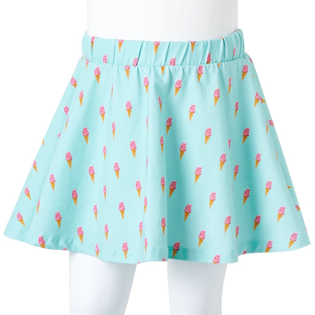 Children's skirt, light mint green, 92