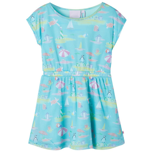 Children's dress, light blue, 92