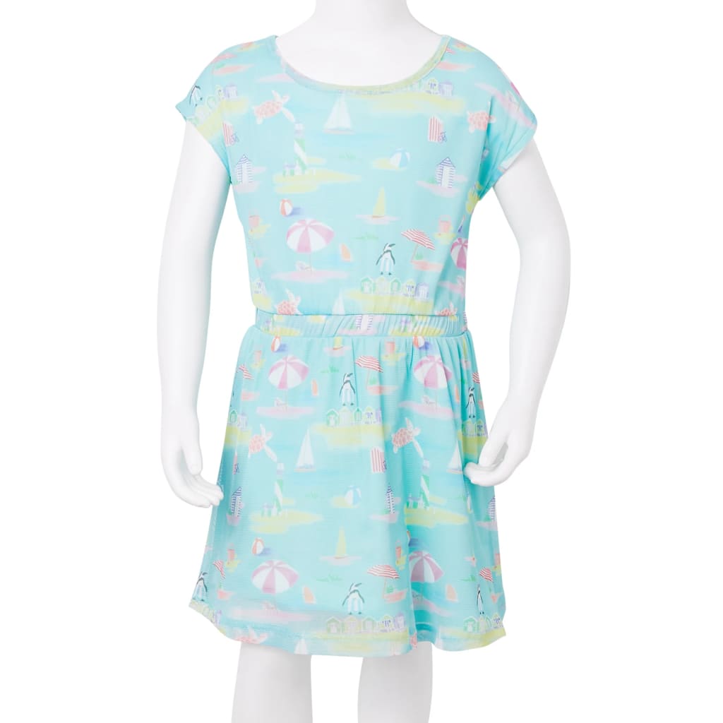 Children's dress, light blue, 92