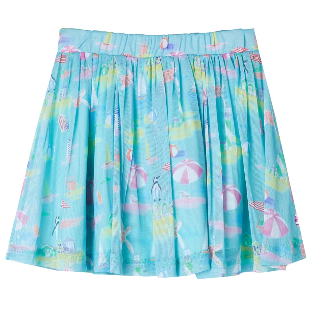 Children's pleated skirt, light blue, 104