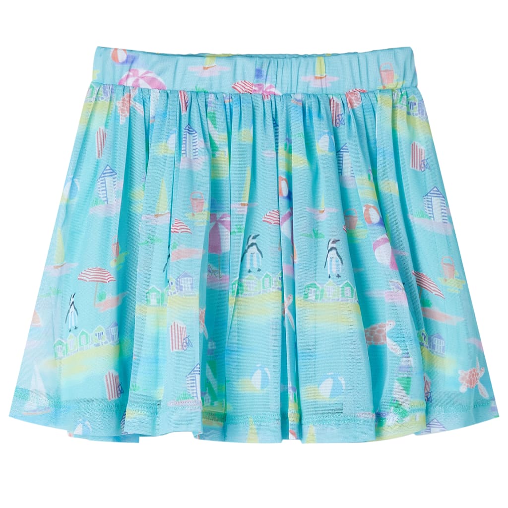 Children's pleated skirt, light blue, 104