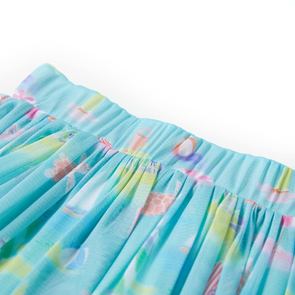 Children's pleated skirt, light blue, 104