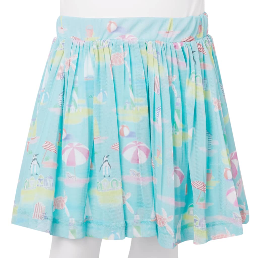 Children's pleated skirt, light blue, 104