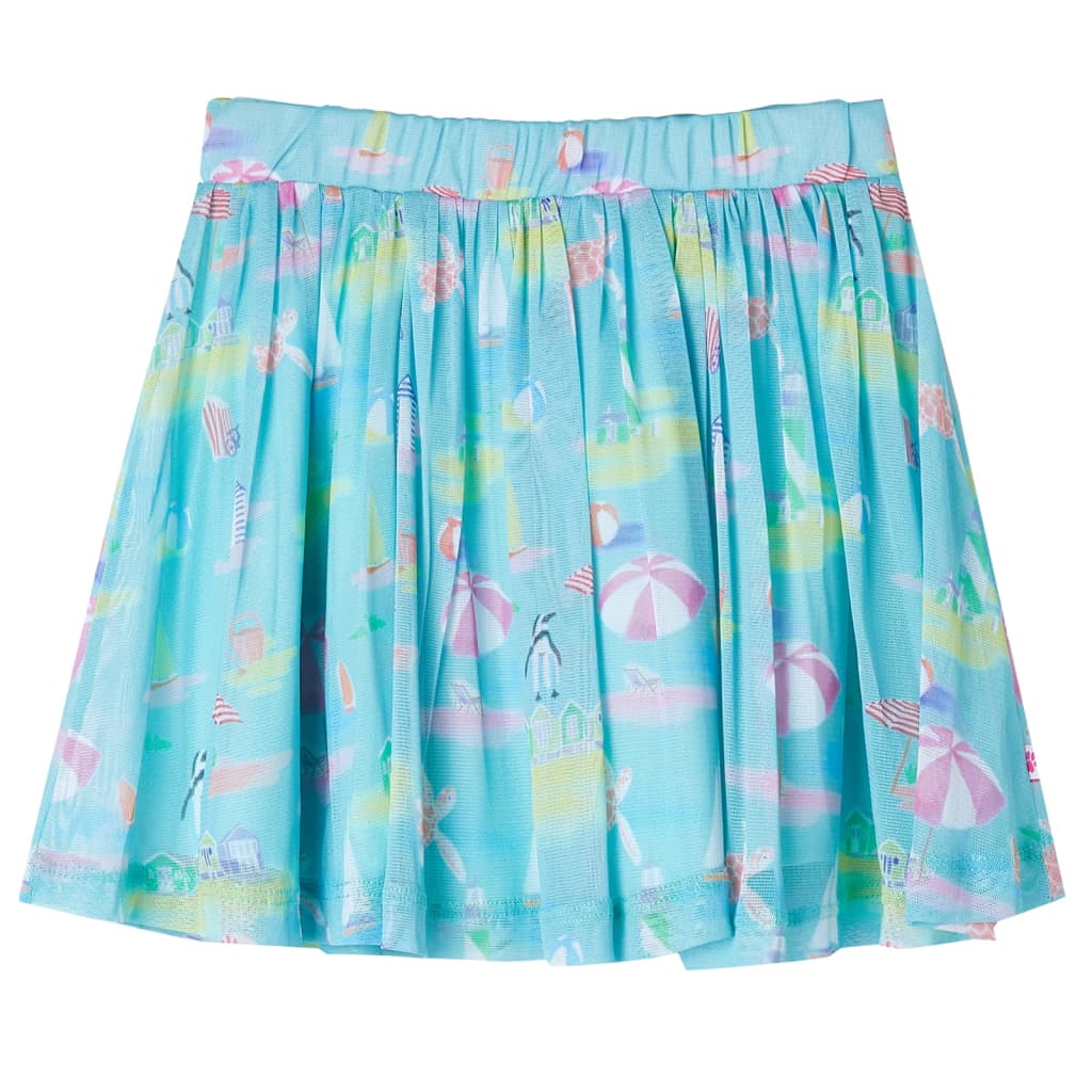 Children's pleated skirt, light blue, 140