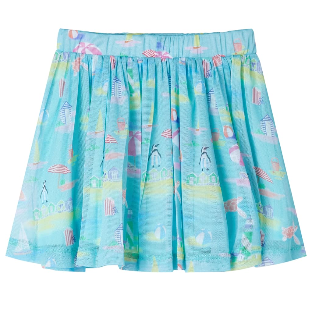 Children's pleated skirt, light blue, 140