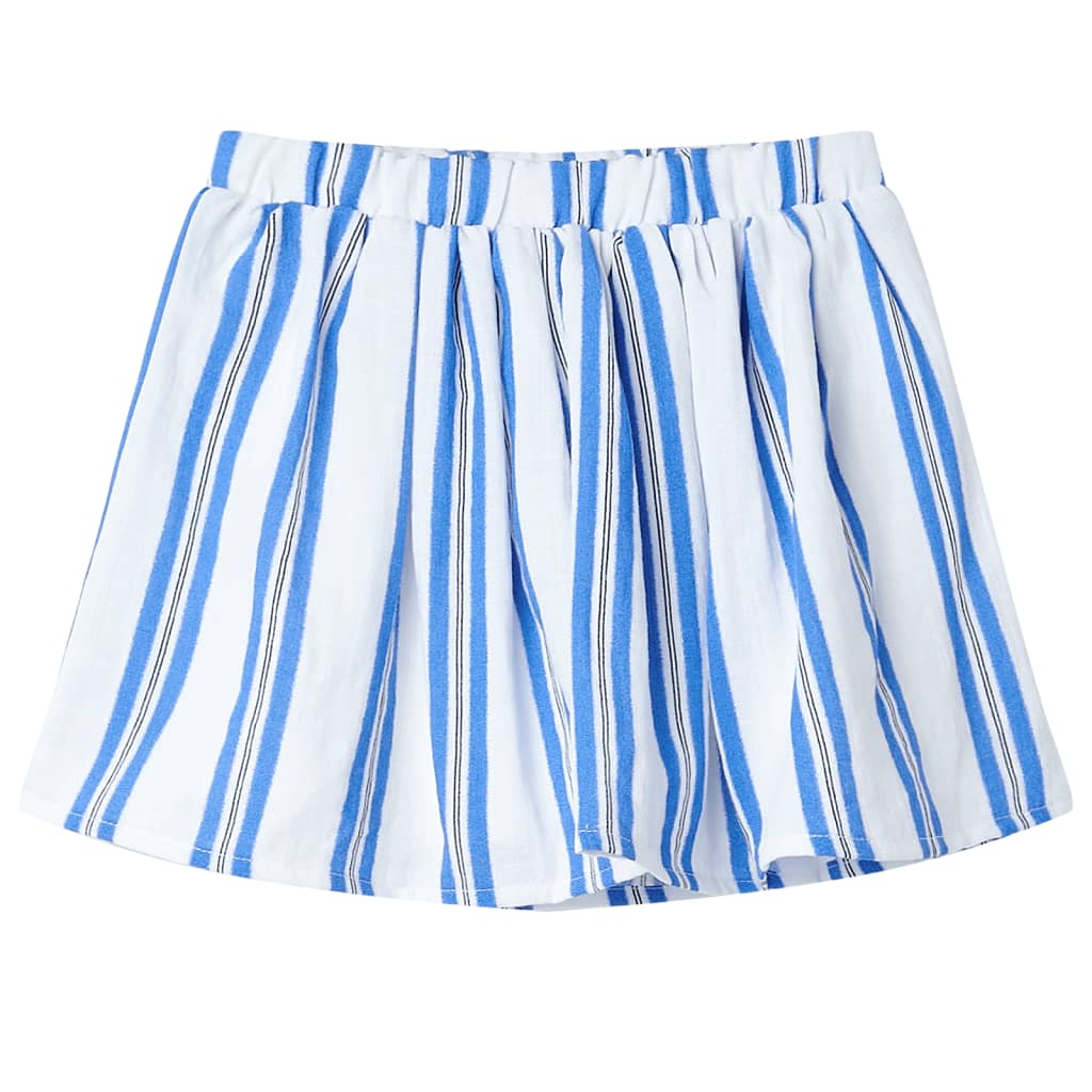 Children's skirt, cobalt blue and white, 92