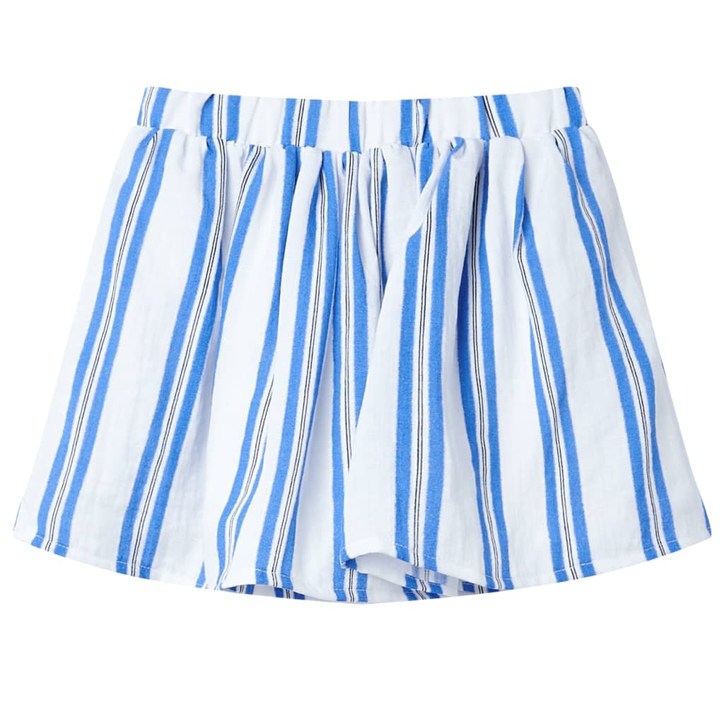 Children's skirt, cobalt blue and white, 92