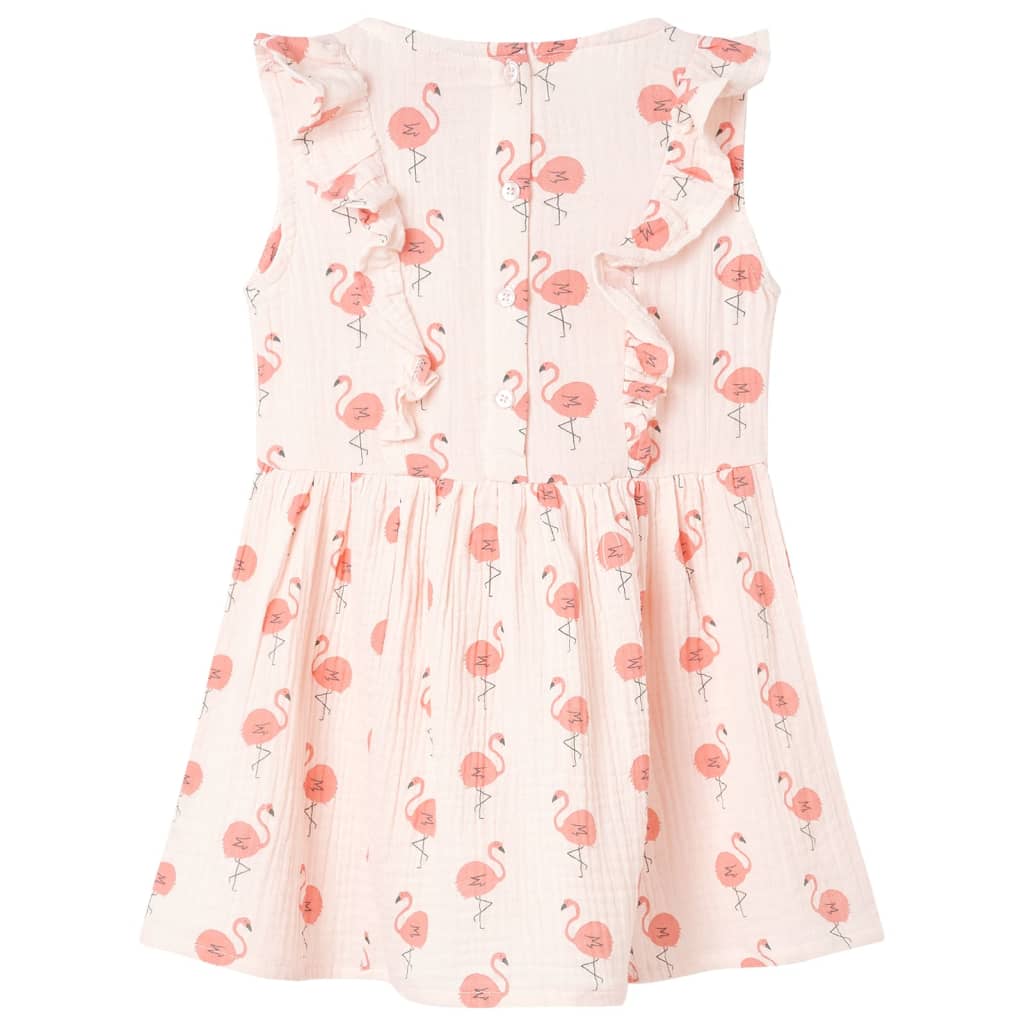 Children's ruffled dress, light pink, 92