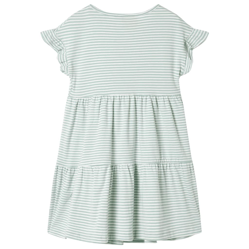 Children's ruffled dress, mint green, 116