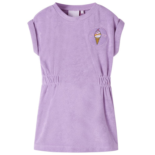 Children's dress, purple, 104