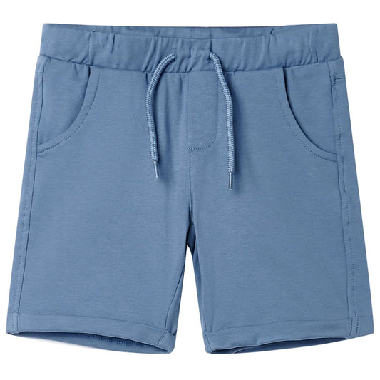 Children's shorts with drawstring, navy blue, 92