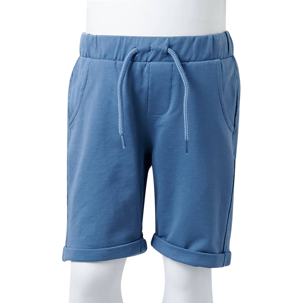 Children's shorts with drawstring, navy blue, 92