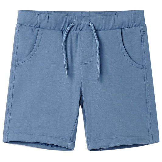 Children's shorts with drawstring, navy blue, 104