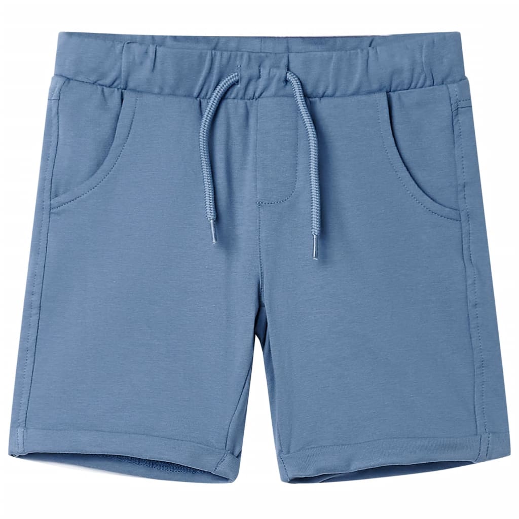 Children's shorts with drawstring, navy blue, 116