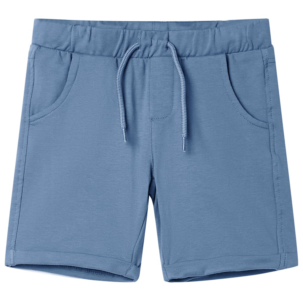 Children's shorts with drawstring, navy blue, 128