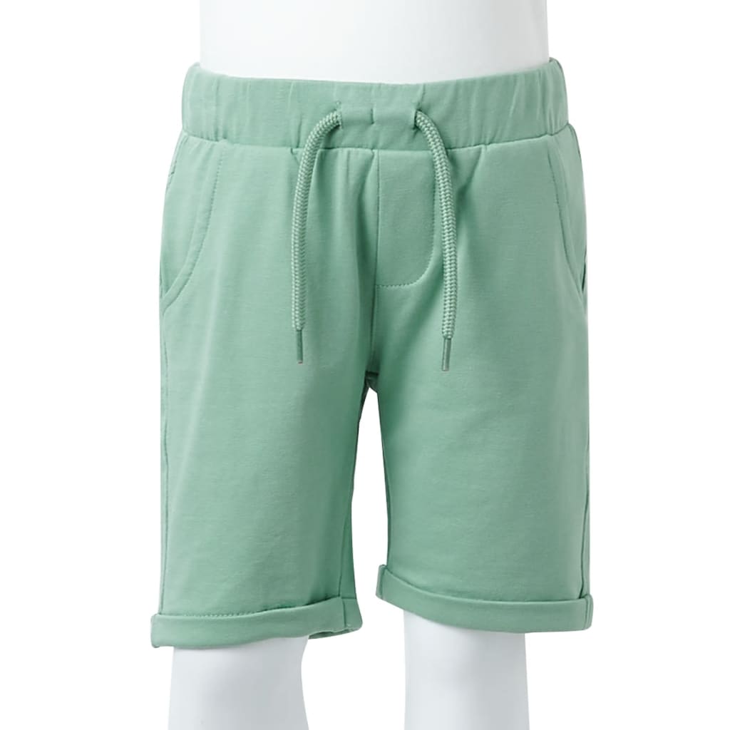 Children's shorts with drawstring, light khaki, 92