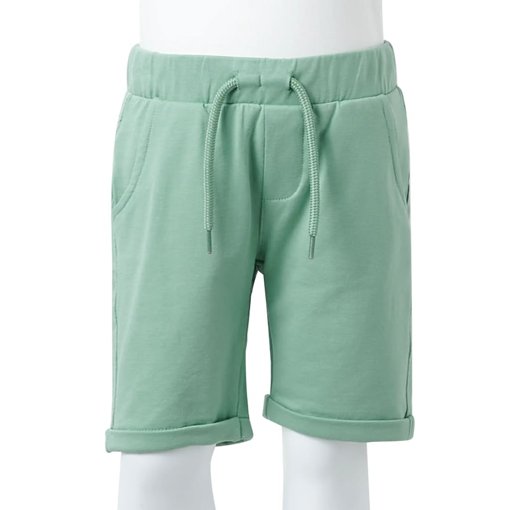 Children's shorts with drawstring, light khaki, 104