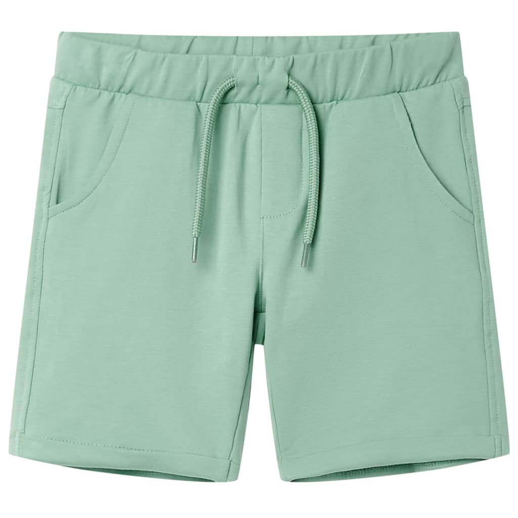 Children's shorts with drawstring, light khaki, 116