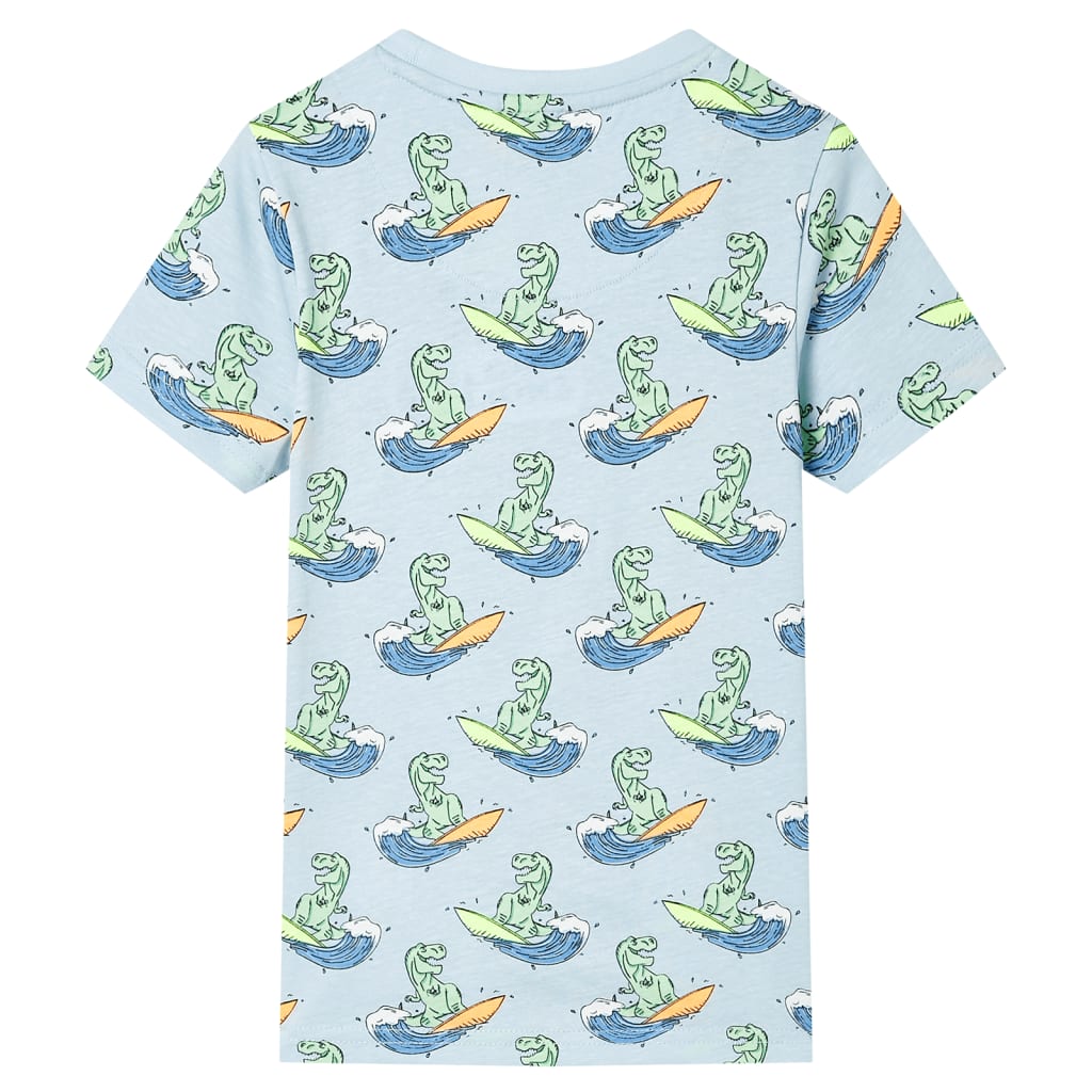 Children's pajamas, short sleeves, light blue, 104