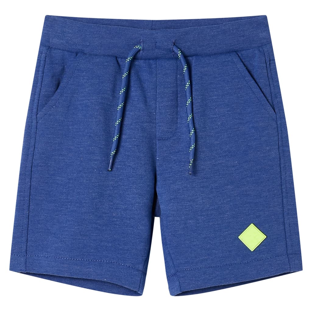 Children's shorts with drawstring, blue, 92