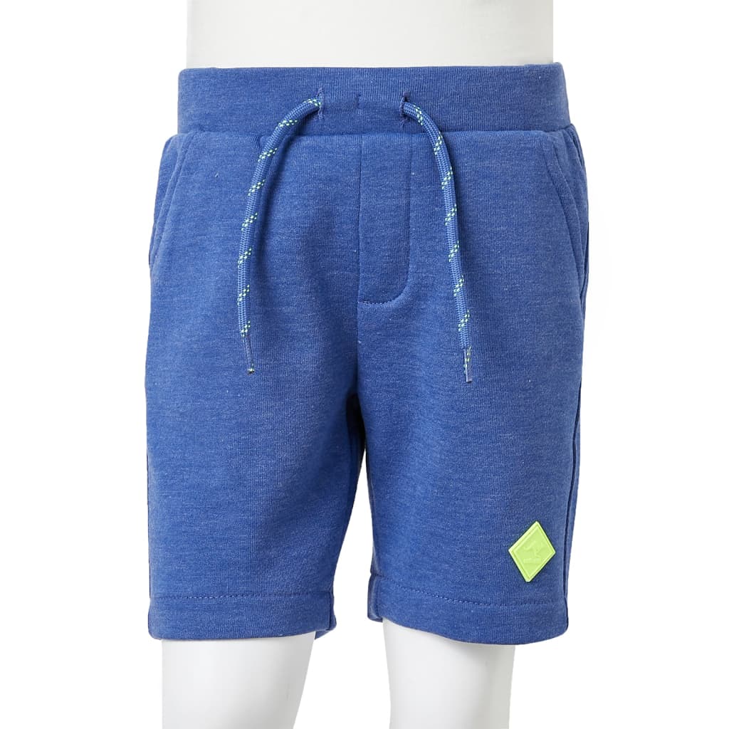 Children's shorts with drawstring, blue, 92