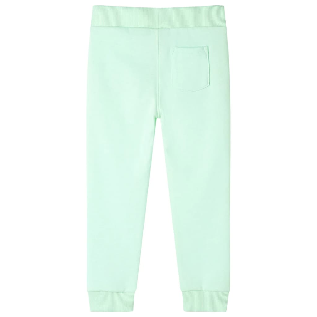 Children's sweatpants, bright green, 92