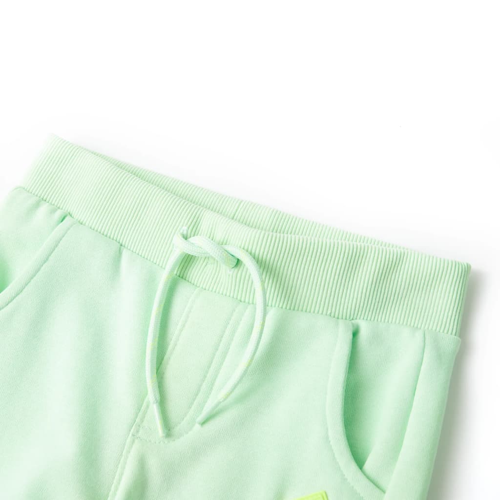 Children's sweatpants, bright green, 92