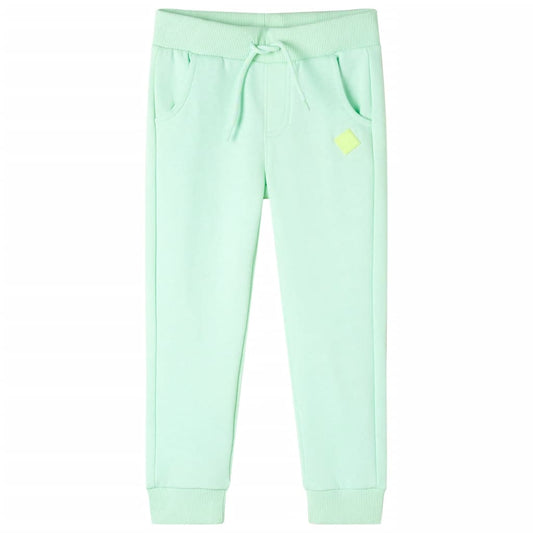 Children's sweatpants, bright green, 104