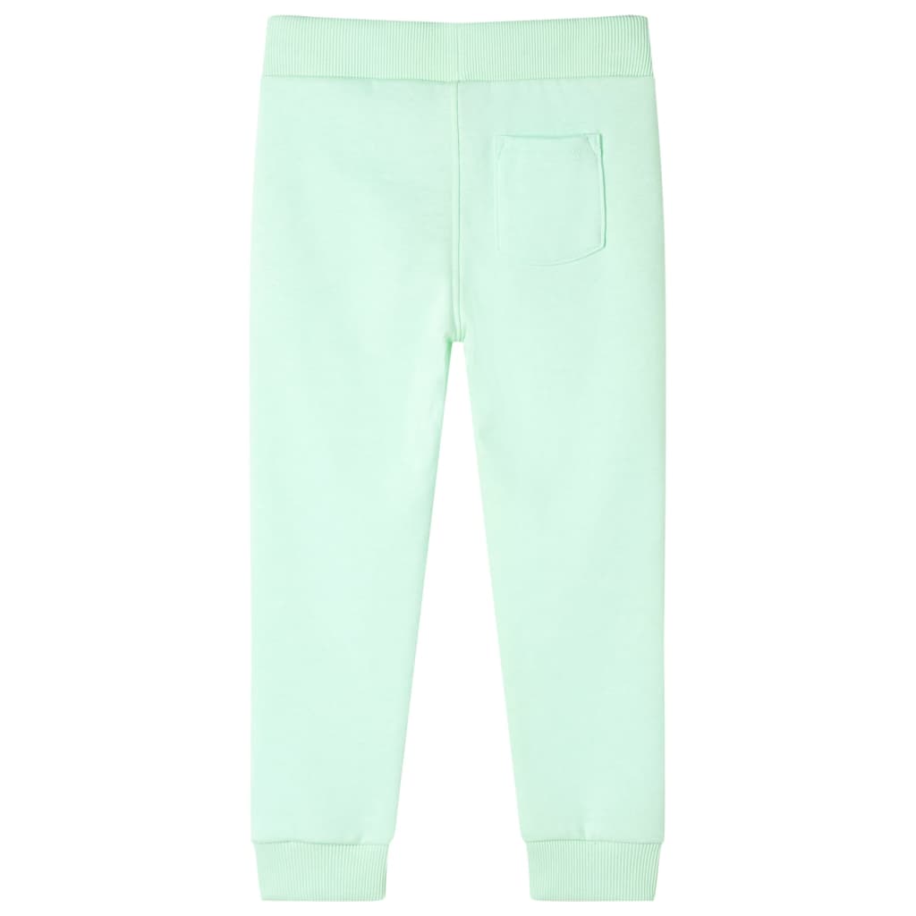 Children's sweatpants, bright green, 104