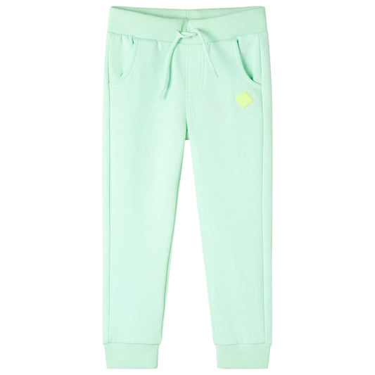 Children's sweatpants, bright green, 128