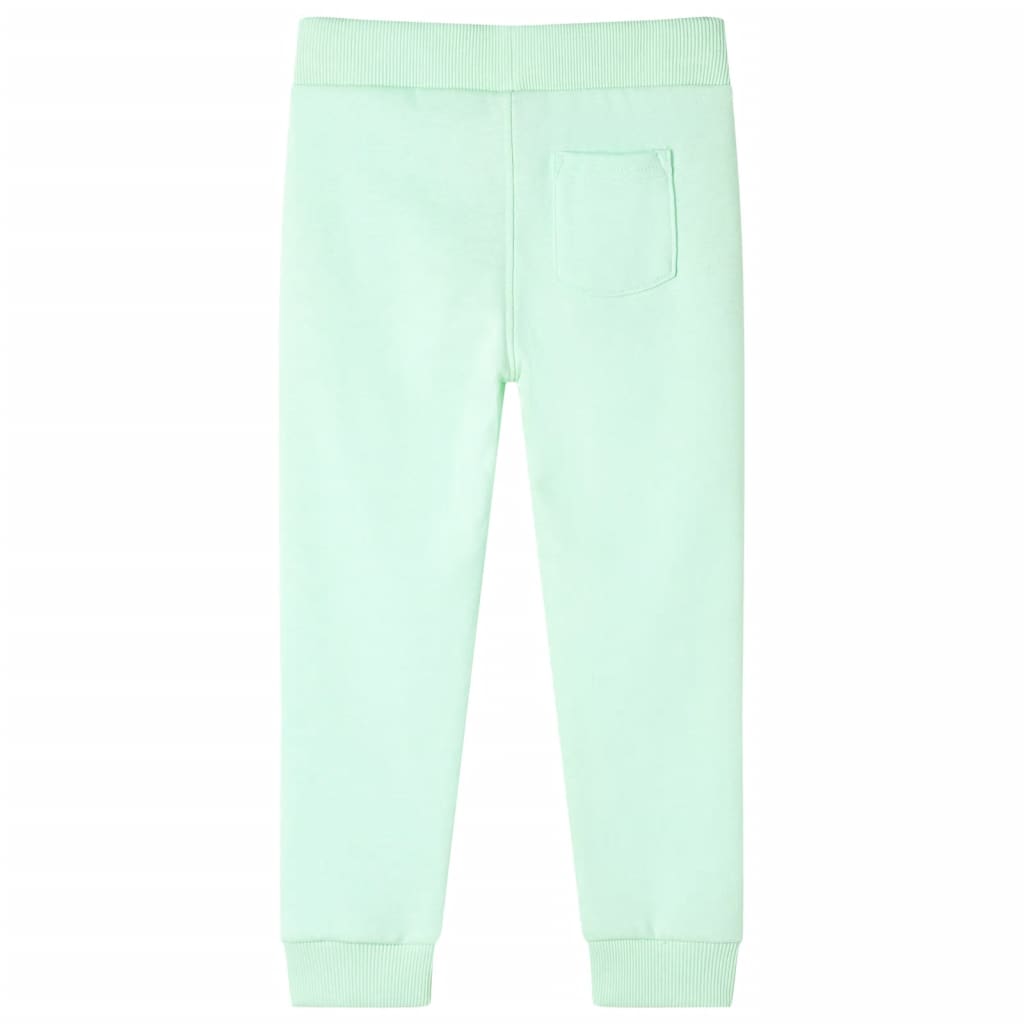 Children's sweatpants, bright green, 140