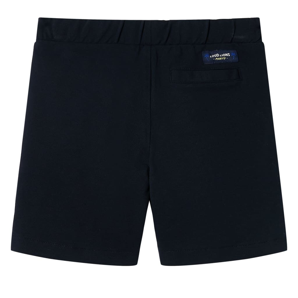 Children's shorts with drawstring, navy blue, 104