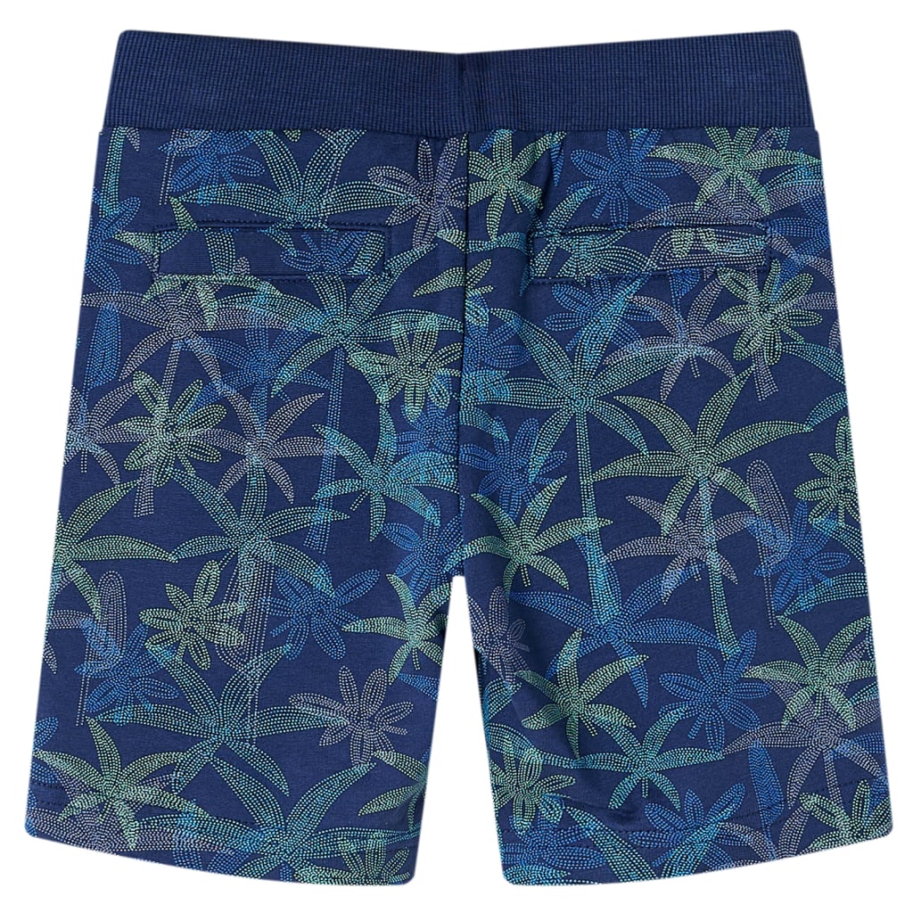 Children's shorts with drawstring, navy blue, 92